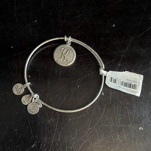 Alex and Ani Silver K Initial Adjustable Bracelet